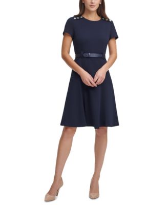 macys womens fit and flare dresses