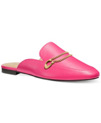 pink coach loafers