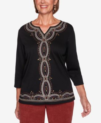 macys knit tops