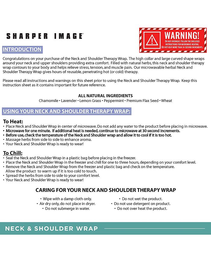 Sharper Image Neck And Shoulder Wrap Reviews Home Macy S