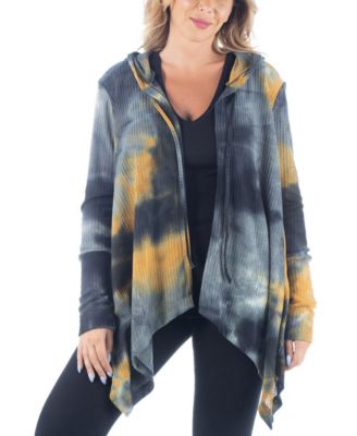 plus size tie dye cardigan