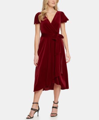 macy's velvet dresses