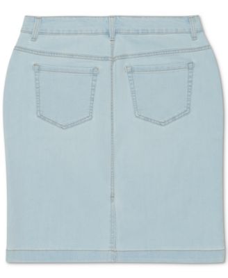 Charter Club Boca Wash Jean Skirt 