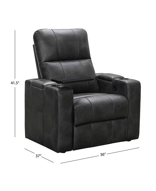Abbyson Living Thomas Power Faux Leather Recliner Reviews Furniture Macy S