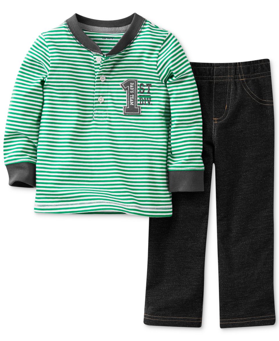 Carters Baby Boys 2 Piece Layered Shirt & Pants Set   Kids