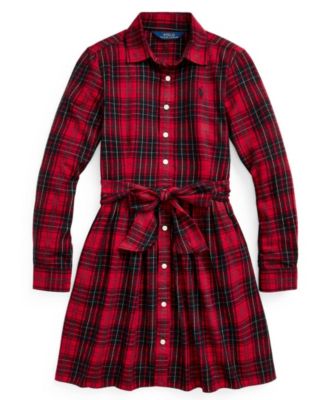 ralph lauren plaid shirt dress