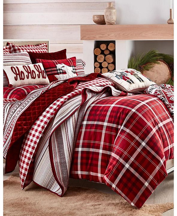Martha Stewart Collection Holiday YarnDye Twin/Twin XL Quilt & Reviews