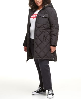 plus size parkas with hood