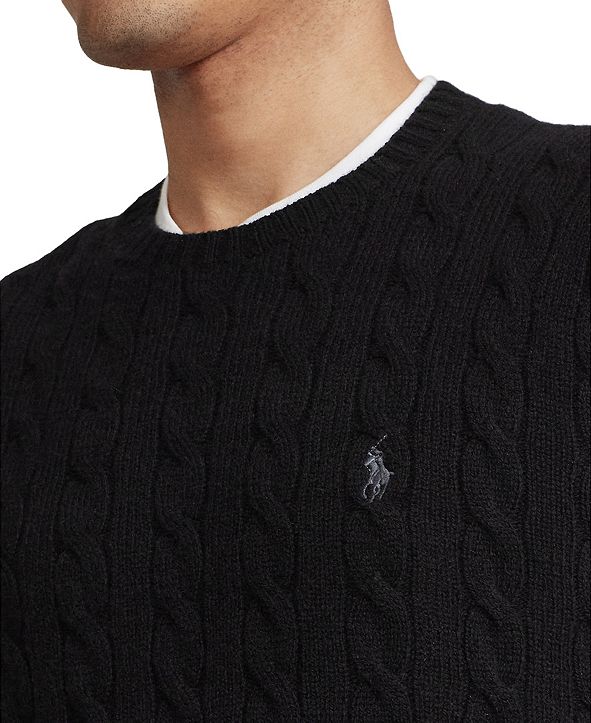 Polo Ralph Lauren Men's Cable Wool-Cashmere Sweater & Reviews ...