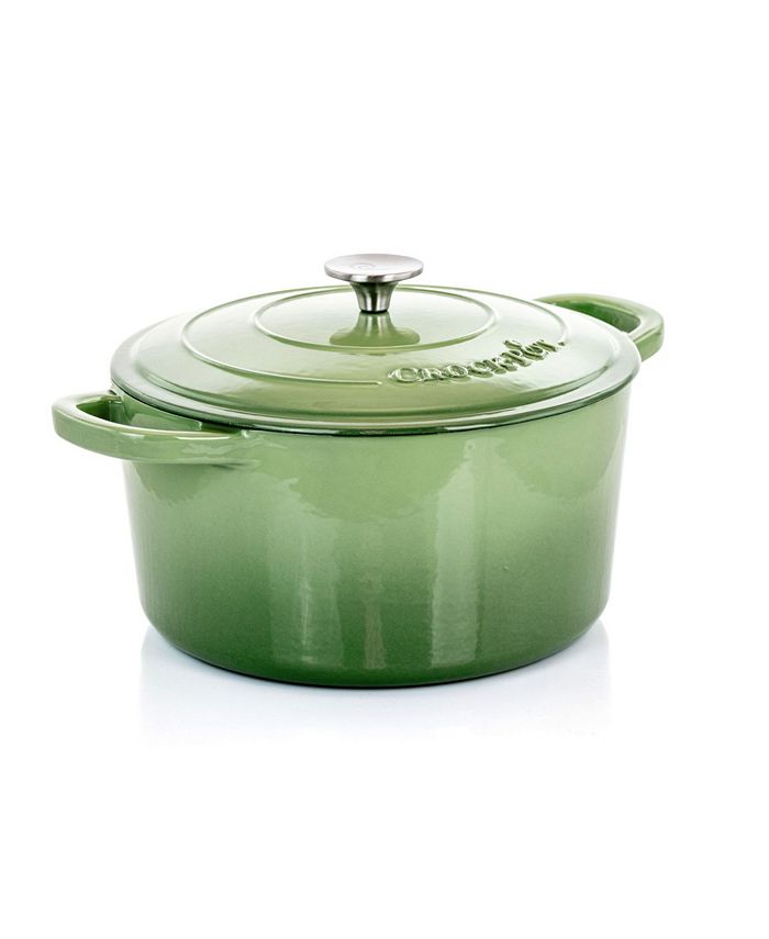 CrockPot Artisan 7 Quart, 2 Piece Enameled Dutch Oven Set with Lid