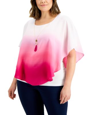 macy's plus size tops jm collection