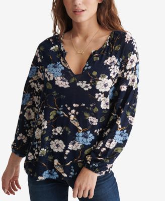 macys lucky brand womens tops