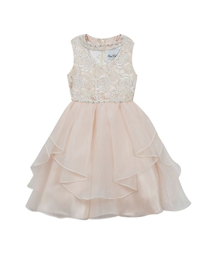 Rare Editions Big Girls Sequin Embroidered Dress & Reviews All Girls' Dresses Kids Macy's