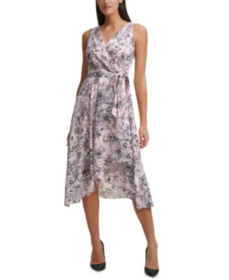 tommy hilfiger floral chiffon midi dress