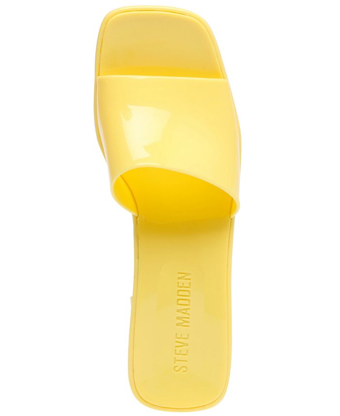 steve madden jelly block heel sandals