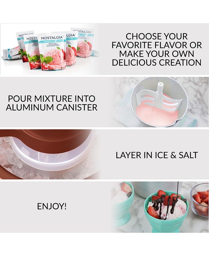 Nostalgia ICMP600WD 6Quart Wood Bucket Ice Cream Maker & Reviews