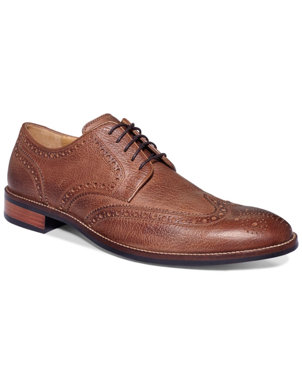 Johnston & Murphy Clayton Medallion Wing Tip Shoes   Shoes   Men