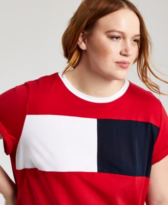 tommy hilfiger plus size t shirt dress