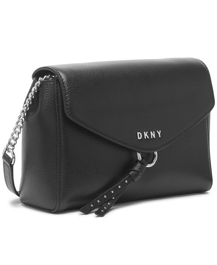DKNY Lola Flap Leather Crossbody & Reviews Handbags & Accessories