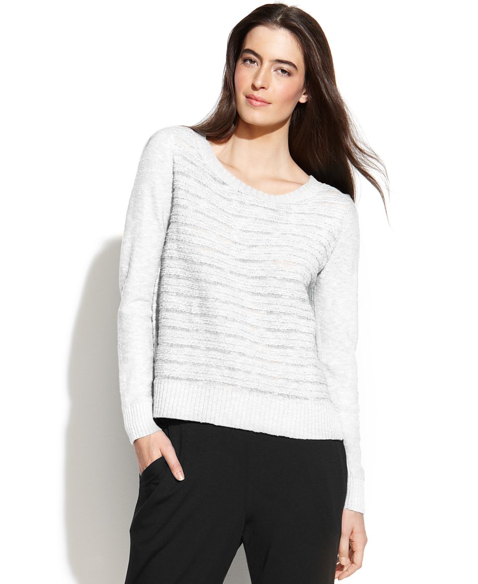 Eileen Fisher Long Sleeve Drape Front Cropped Cardigan   Sweaters   Women