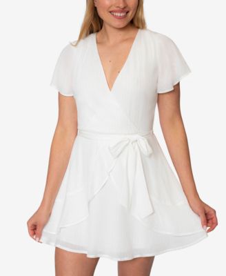 macys flutter sleeve dress