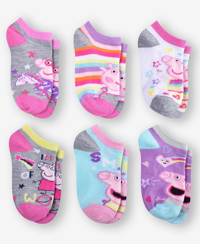 Fortnite Peppa Pig Little Girls No Show Socks Pack Of 6 Reviews Underwear Socks Kids Macy S