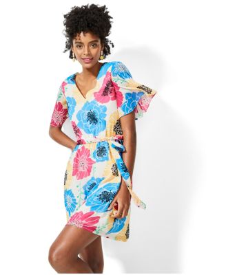 macys flutter sleeve dress