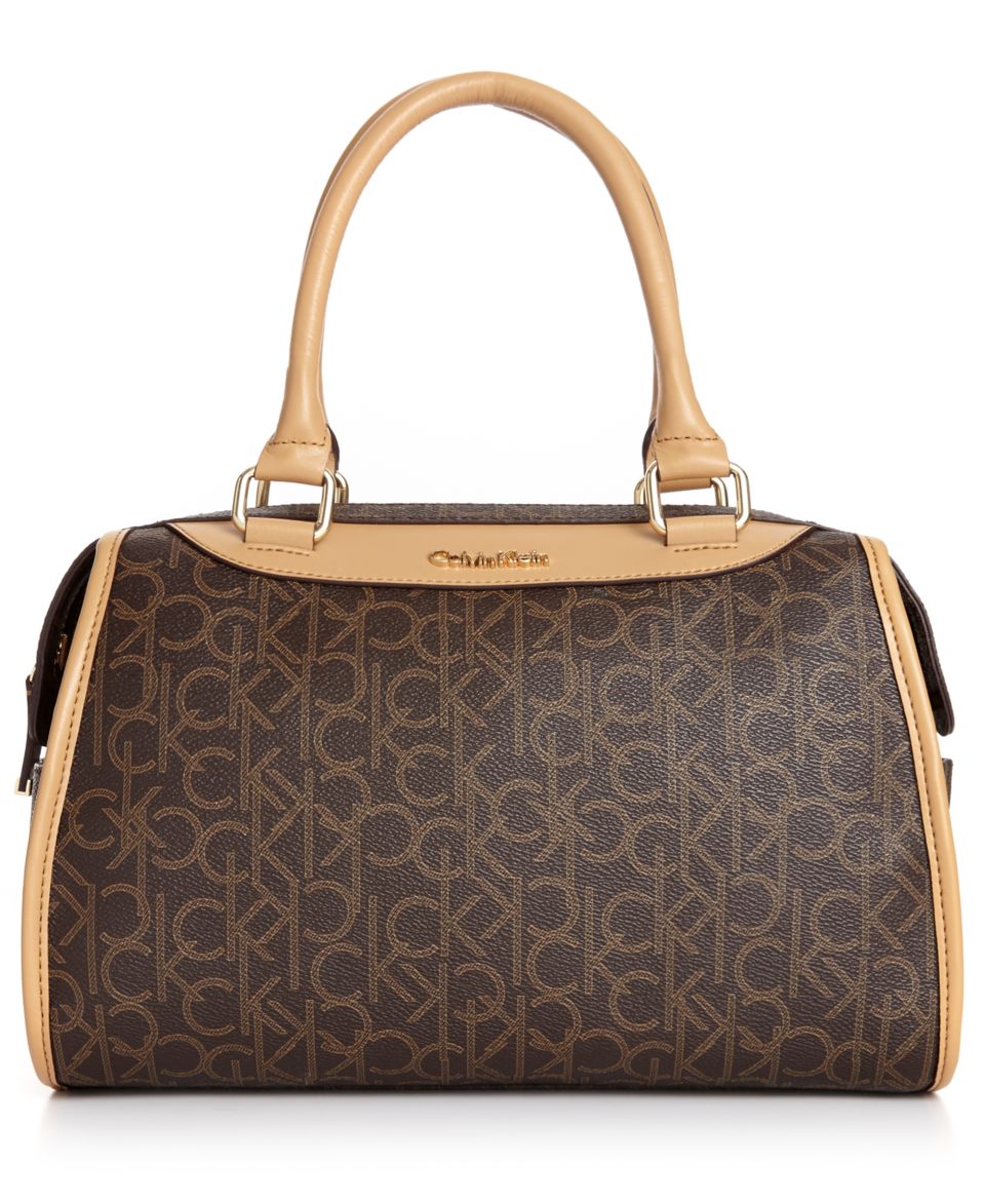 Calvin Klein Hudson Monogram Satchel   Handbags & Accessories