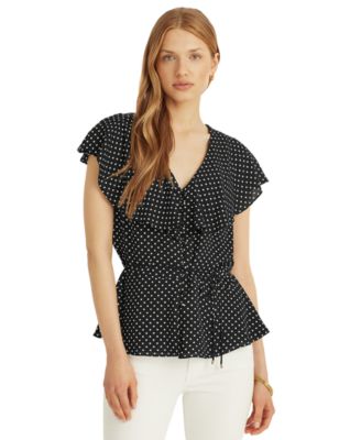 polo ralph lauren peplum top