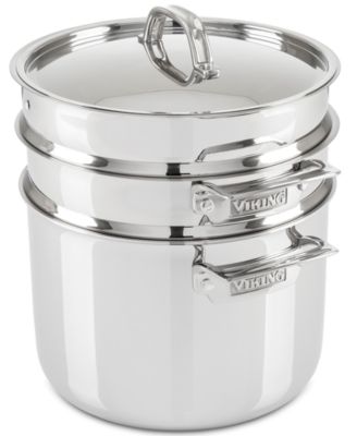 3-слойная мультиварка Viking объемом 8 куб.м со вставкой для приготовления макарон в горшочках