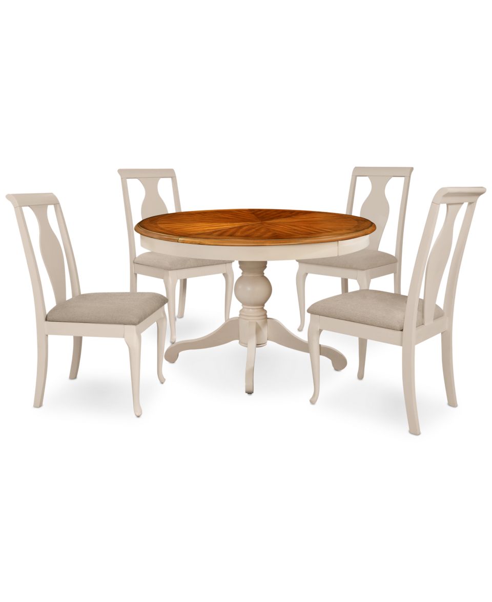 Branchville White Round Dining Room Furniture   Furniture