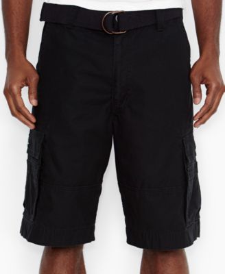 levi's squad cargo shorts black