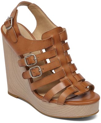 Lucky Brand Rorie Caged Fisherman Platform Wedge Sandals - Shoes - Macy's