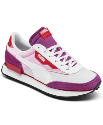 puma red casual shoes