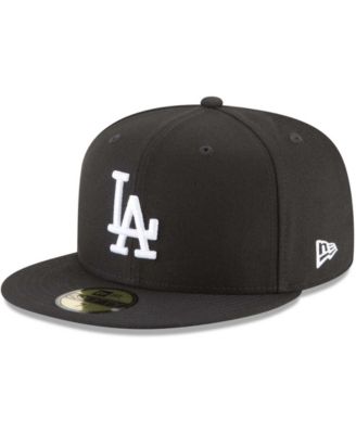 Мужская черная приталенная шляпа Los Angeles Dodgers 59 размера 