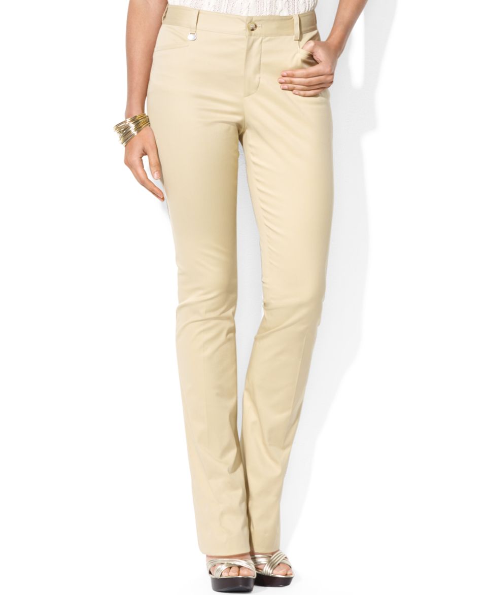 Lauren Ralph Lauren Stretch Twill Straight Leg Pants