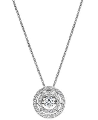 3 circle diamond necklace