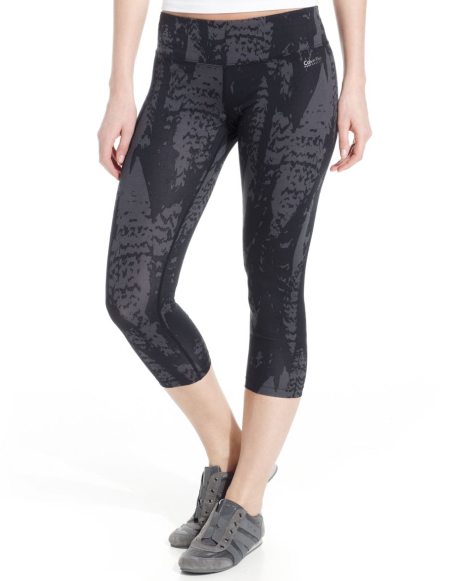 Calvin Klein Performance Printed Cropped Capri Leggings