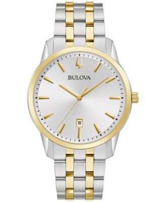 Мужские часы Bulova Sutton с двухцветным браслетом из нержавеющей стали 40 мм