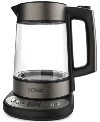 Беспроводной стеклянный электрический чайник SOLAC Aroa Премиум-класса с регулируемой температурой заваривания