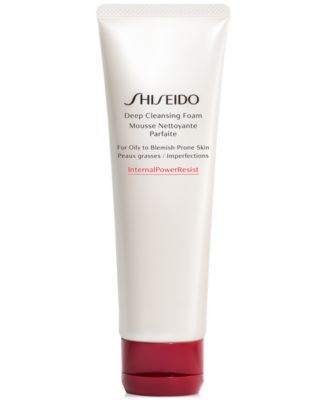 Пенка для глубокого очищения Shiseido (для жирной и склонной к появлению пигментных пятен кожи), 4,2 унции. белый
