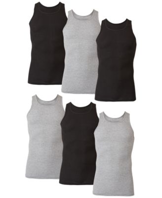 Мужские майки Hanes 6-Pk. Крашеные майки Ultimate ComfortSoft