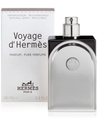 Чистые духи Voyage d'Hermès, парфюмированный спрей многоразового использования, 3,3 унции, без цвета