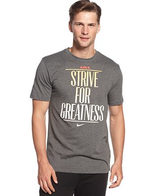 Nike Lebron Strive for Greatness Dri-FIT T-Shirt - T-Shirts - Men - Macy's