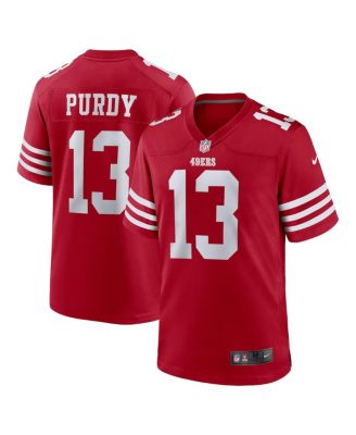 Мужская игровая майка Nike Brock Purdy Scarlet San Francisco 49ers Game Player