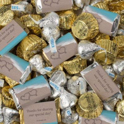 Just Candy Пляжные свадебные конфеты Шоколадная смесь Hershey's, 128 штук