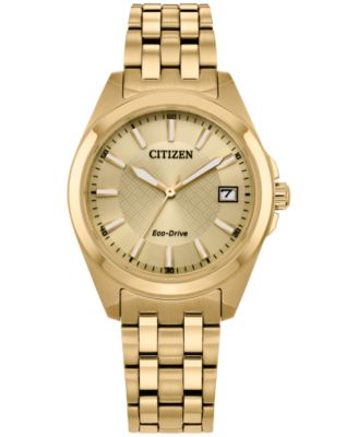 Женские часы-браслет Citizen Eco-Drive с золотым браслетом из нержавеющей стали Peyten, 33 мм