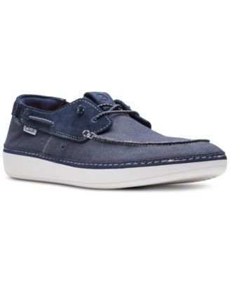 Мужские парусиновые туфли-лодочки без шнуровки Higley Tie от Clarks