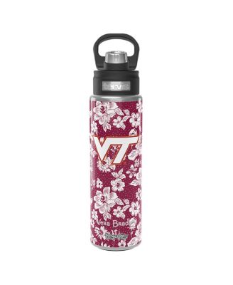 Бутылка Vera Bradley x Tervis Tumbler Virginia Tech Hokies объемом 24 унции с широким горлышком и роскошной крышкой