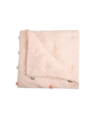 Стеганое одеяло с помпоном Parker для маленьких девочек Crane Baby